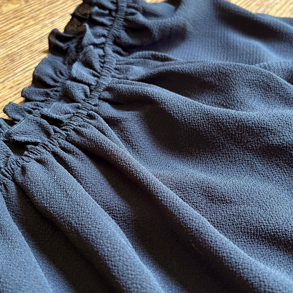 Ruffled Pirate Blouse, Gauze Bell Sleeve Top, Off Shoulder Shift - Picture 4 of 4